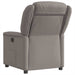Fauteuil verstelbaar stof taupe