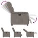 Fauteuil verstelbaar stof taupe