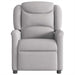 Fauteuil verstelbaar stof wolk grijs