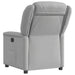 Fauteuil verstelbaar stof wolk grijs