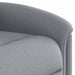 Fauteuil verstelbaar stof lichtgrijs