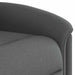 Fauteuil verstelbaar stof donkergrijs