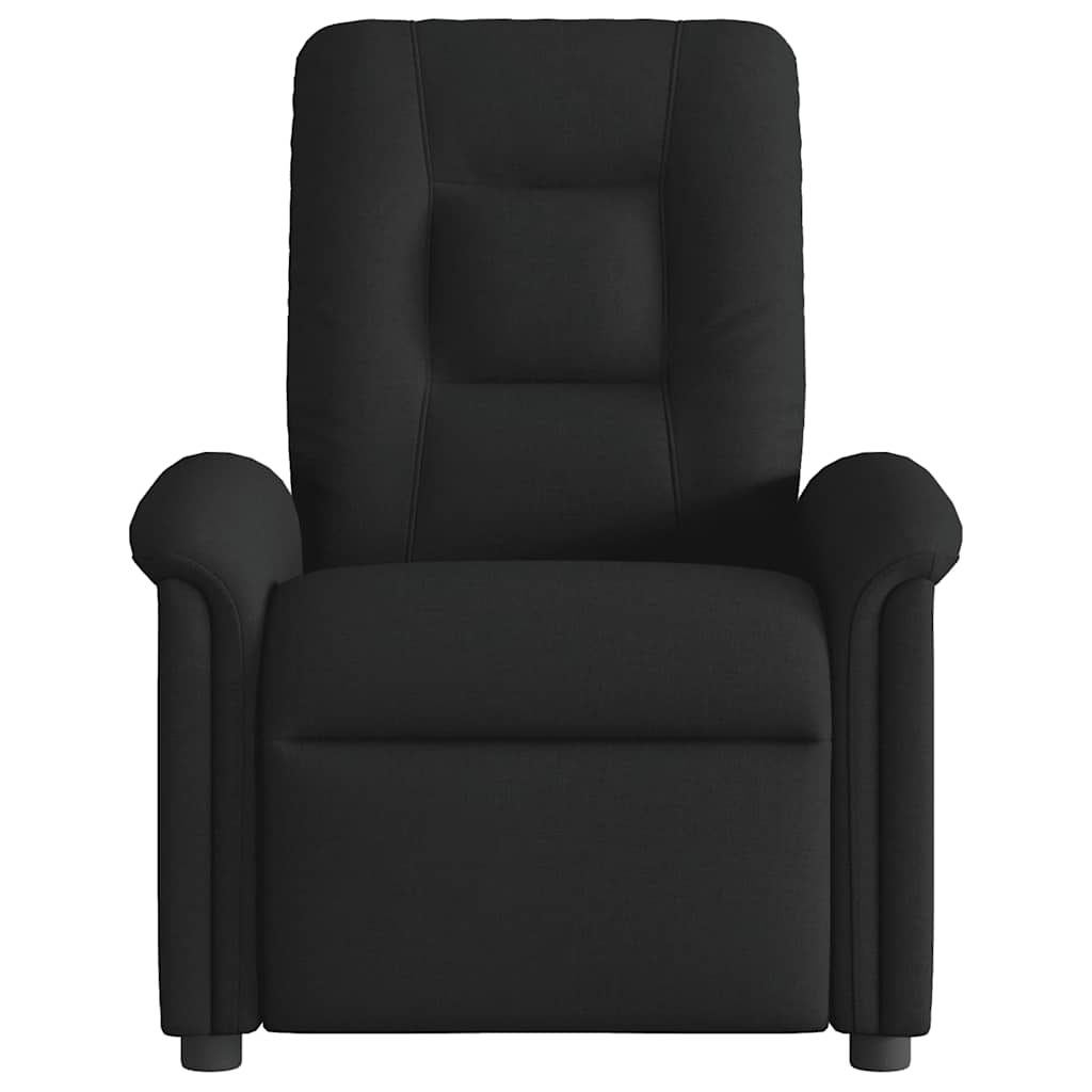 Fauteuil verstelbaar stof zwart
