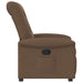Fauteuil verstelbaar stof bruin