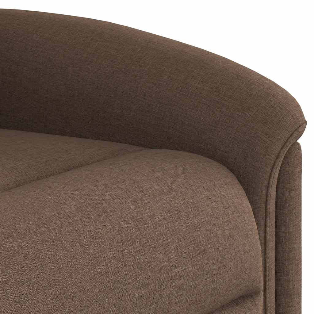 Fauteuil verstelbaar stof bruin