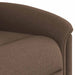 Fauteuil verstelbaar stof bruin