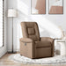 Fauteuil verstelbaar stof bruin