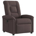 Fauteuil verstelbaar stof donkerbruin