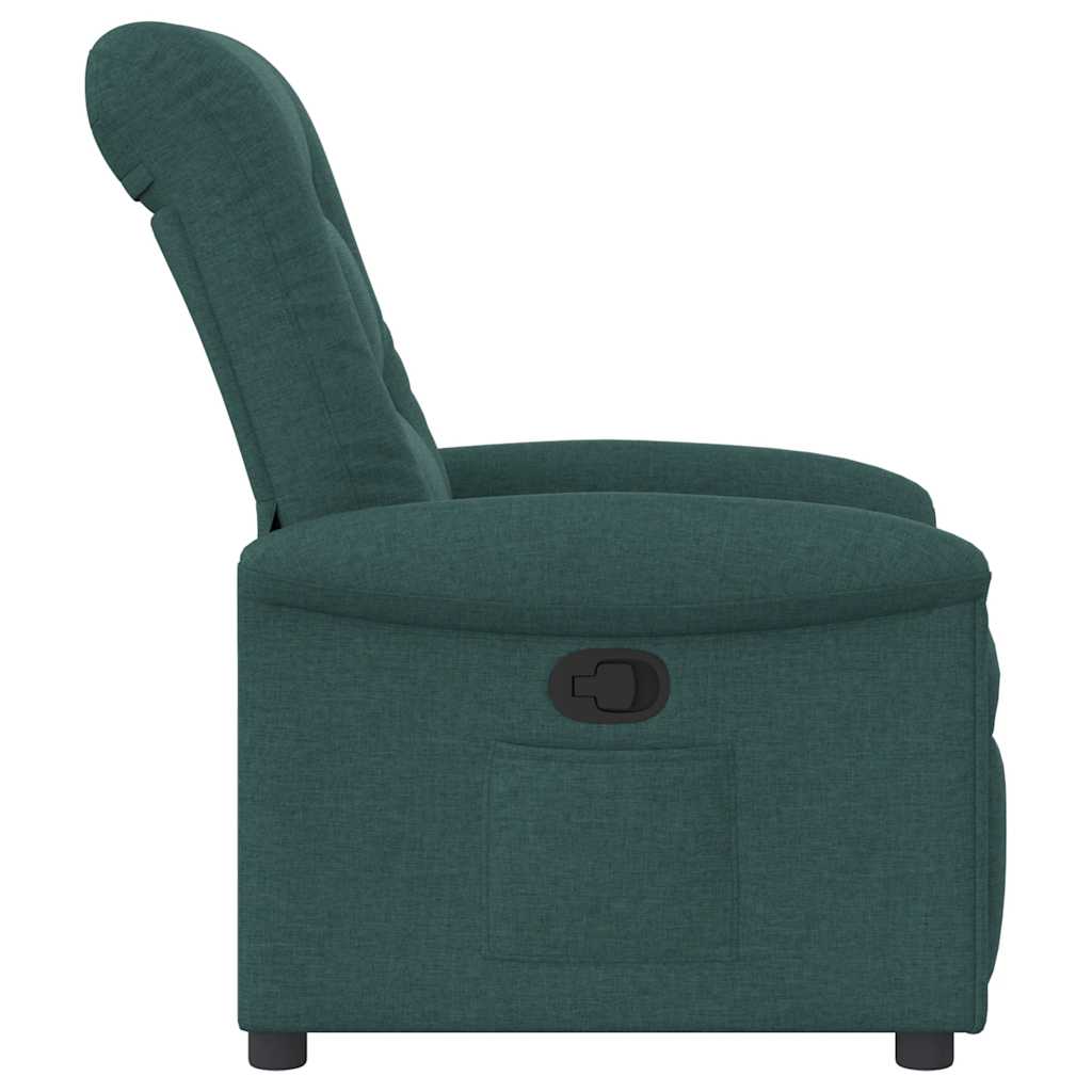 Fauteuil verstelbaar stof donkergroen