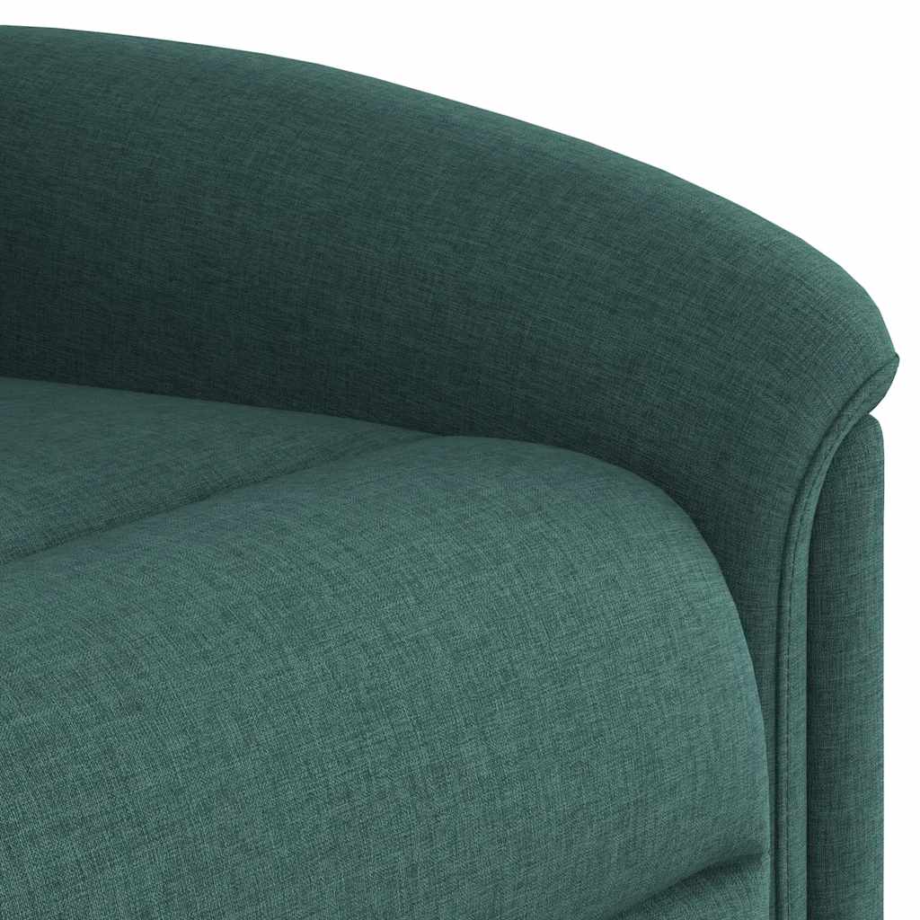 Fauteuil verstelbaar stof donkergroen