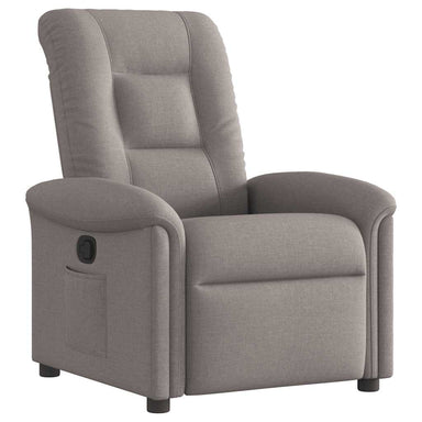 Fauteuil verstelbaar stof taupe