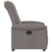 Fauteuil verstelbaar stof taupe