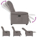 Fauteuil verstelbaar stof taupe