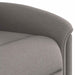Fauteuil verstelbaar stof taupe