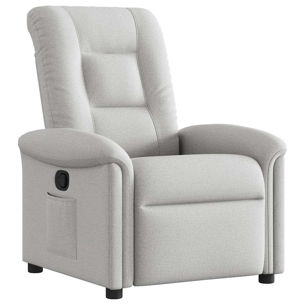 Fauteuil verstelbaar stof wolk grijs
