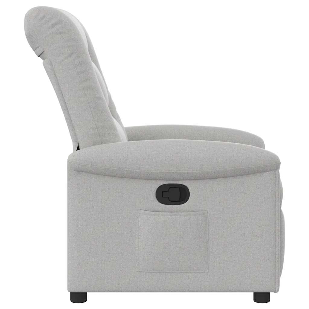 Fauteuil verstelbaar stof wolk grijs
