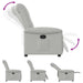Fauteuil verstelbaar stof wolk grijs