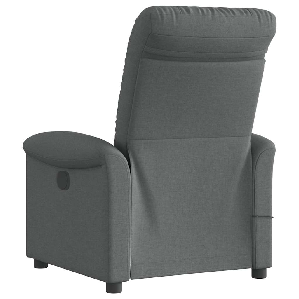 Massagestoel Donkergrijze Stof 1