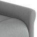 Fauteuil verstelbaar stof lichtgrijs
