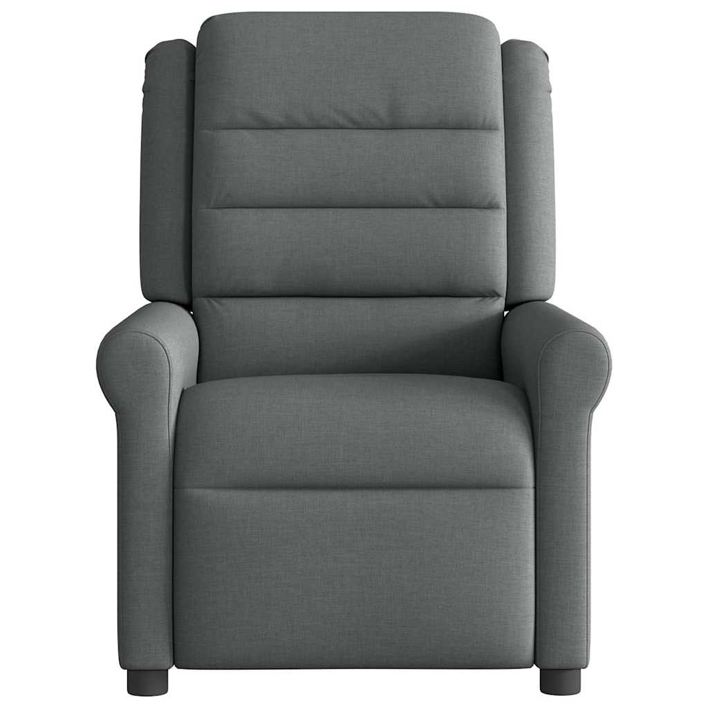 Fauteuil verstelbaar stof donkergrijs