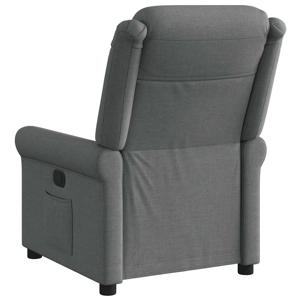 Fauteuil verstelbaar stof donkergrijs
