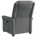 Fauteuil verstelbaar stof donkergrijs