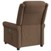 Fauteuil verstelbaar stof bruin