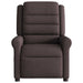 Fauteuil verstelbaar stof donkerbruin