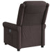 Fauteuil verstelbaar stof donkerbruin