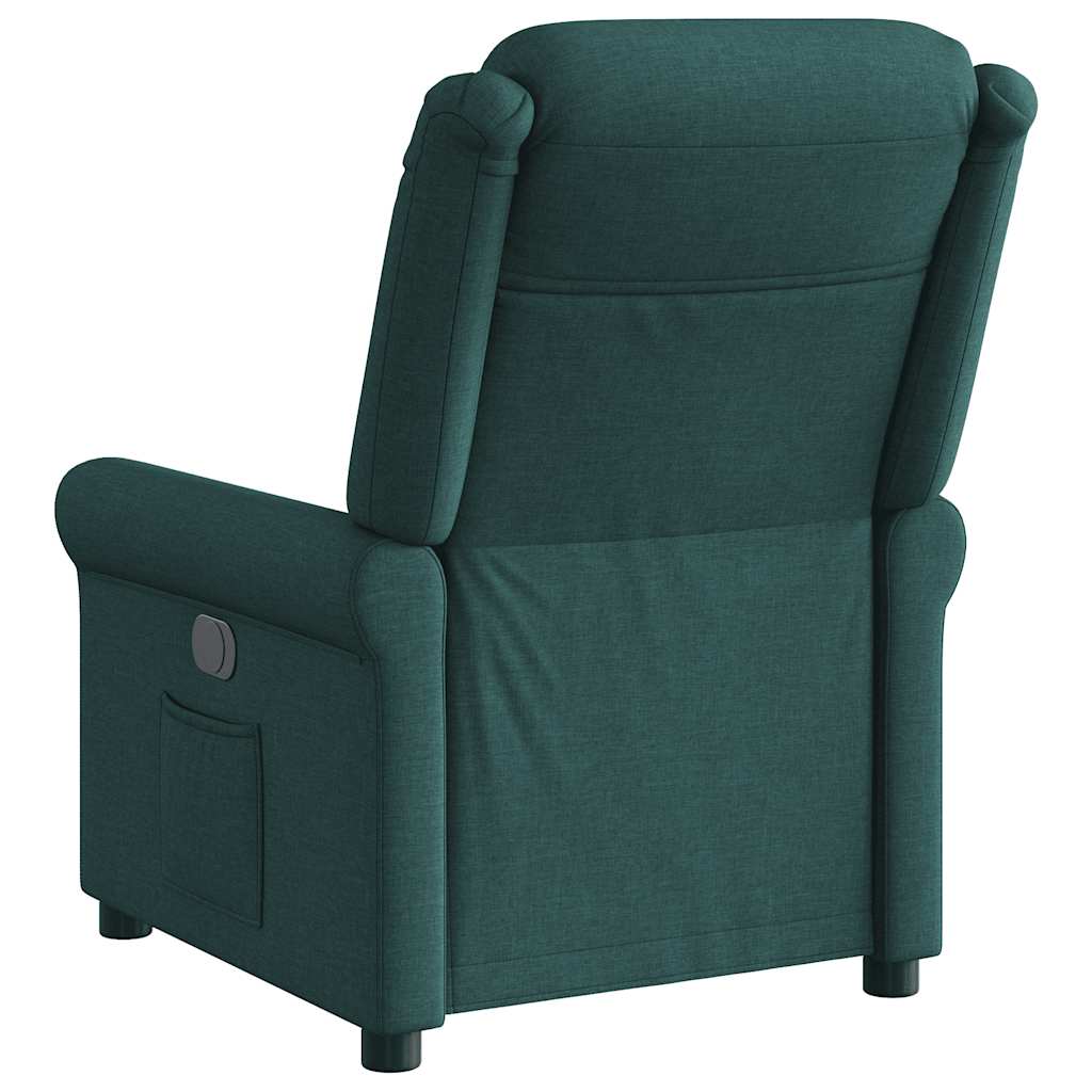 Fauteuil verstelbaar stof donkergroen