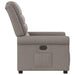 Fauteuil verstelbaar stof taupe
