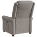 Fauteuil verstelbaar stof taupe