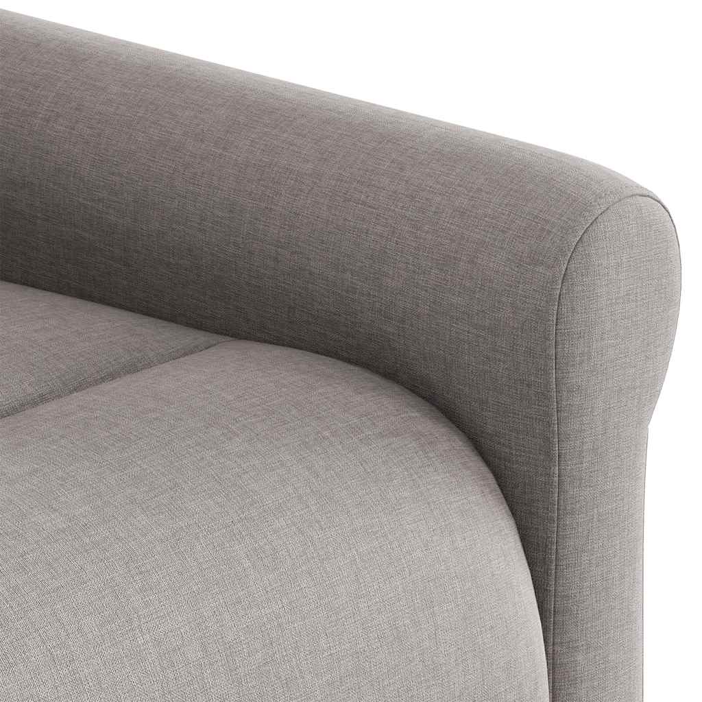 Fauteuil verstelbaar stof taupe