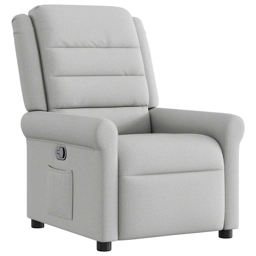 Fauteuil verstelbaar stof wolk grijs