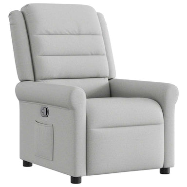 Fauteuil verstelbaar stof wolk grijs