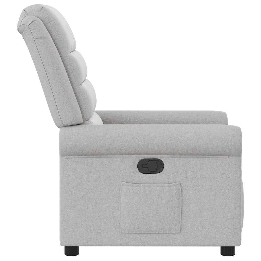 Fauteuil verstelbaar stof wolk grijs