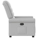 Fauteuil verstelbaar stof wolk grijs