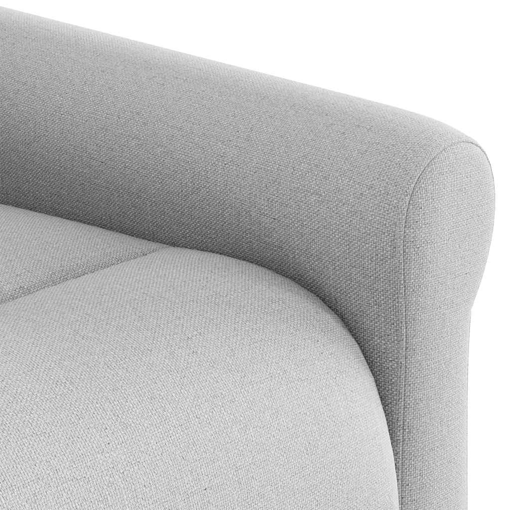 Fauteuil verstelbaar stof wolk grijs