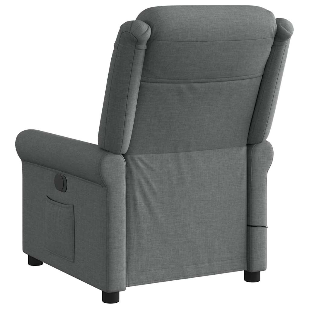 Massagestoel Donkergrijze Stof 1