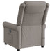 Massagestoel verstelbaar stof taupe