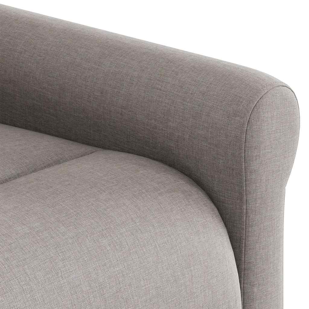 Massagestoel verstelbaar stof taupe