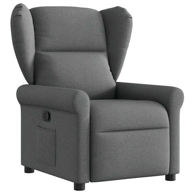 Fauteuil verstelbaar stof donkergrijs