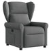 Fauteuil verstelbaar stof donkergrijs