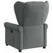 Fauteuil verstelbaar stof donkergrijs