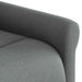 Fauteuil verstelbaar stof donkergrijs