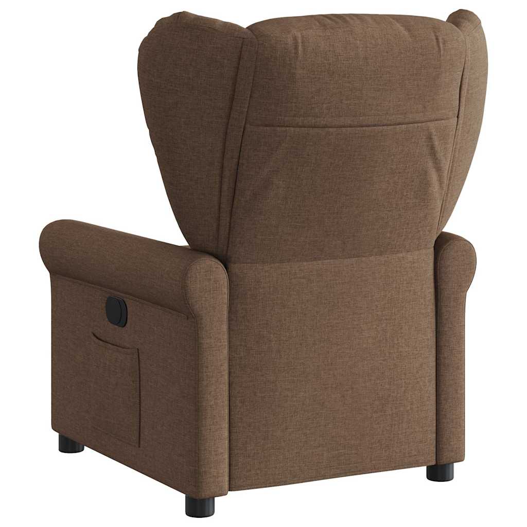 Fauteuil verstelbaar stof bruin