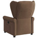 Fauteuil verstelbaar stof bruin
