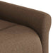 Fauteuil verstelbaar stof bruin