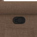 Fauteuil verstelbaar stof bruin