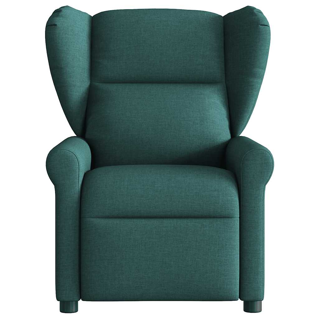 Fauteuil verstelbaar stof donkergroen